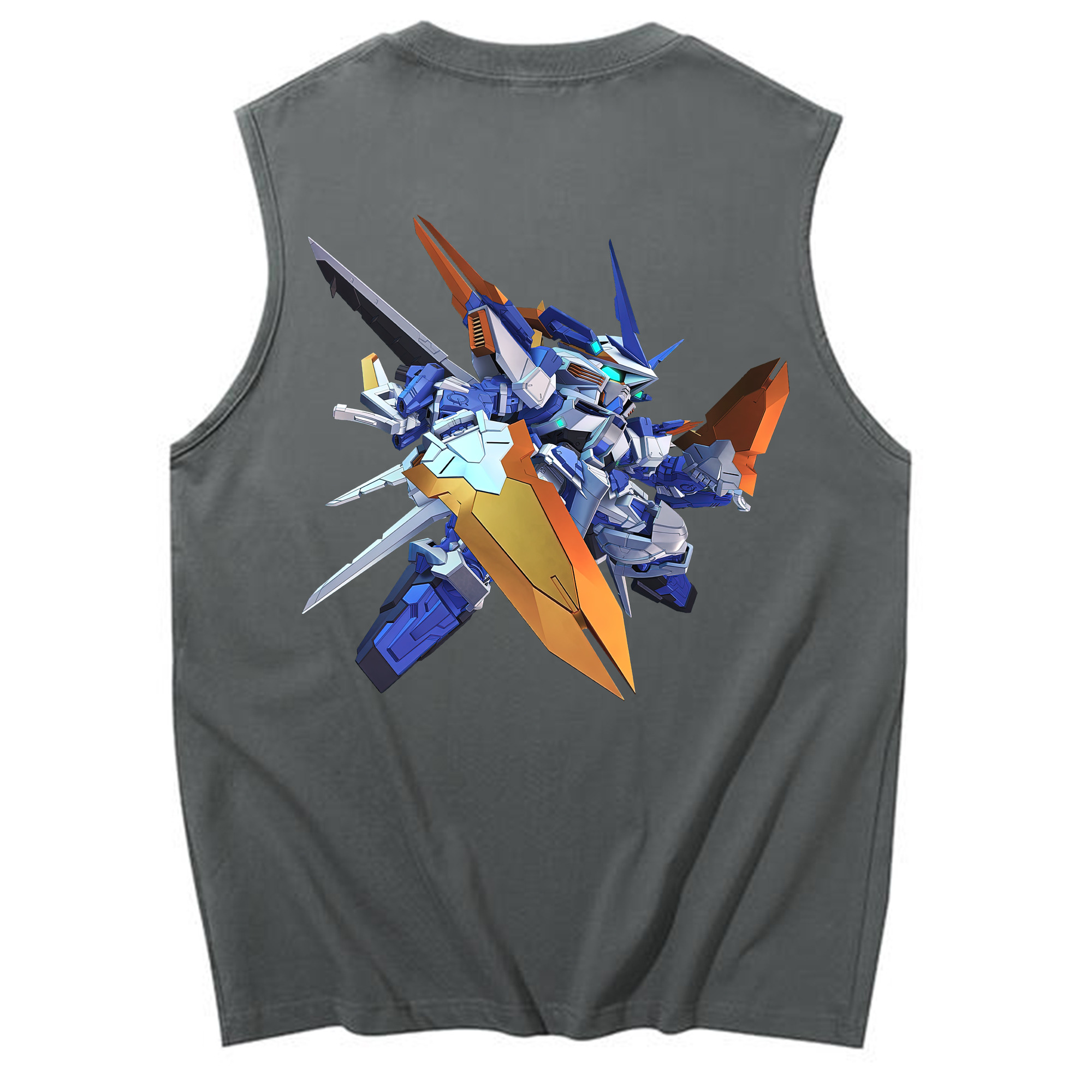 （画像用） 機動戦士ガンダム Mobile Suit Gundam コットン100％タンクトップ（背面プリント）